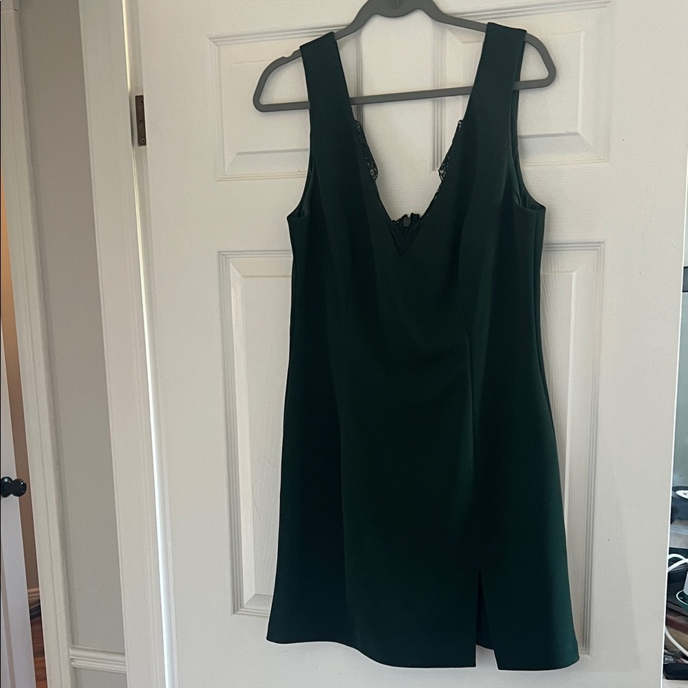 Long Tall Sally Dark Green Mini Dress